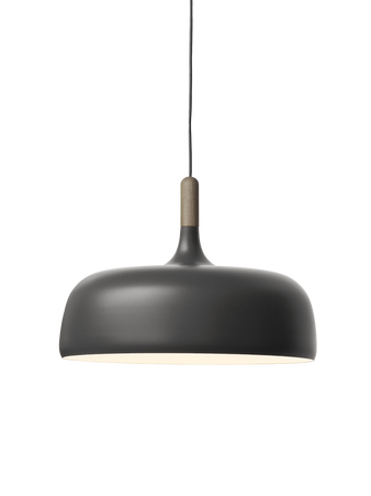 Acorn pendant grey dark walnut top