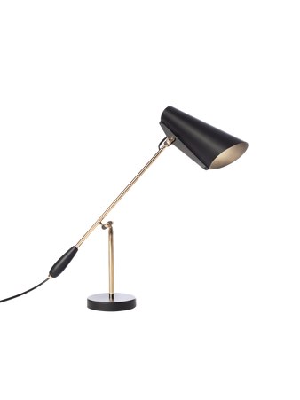 Birdy table black brass