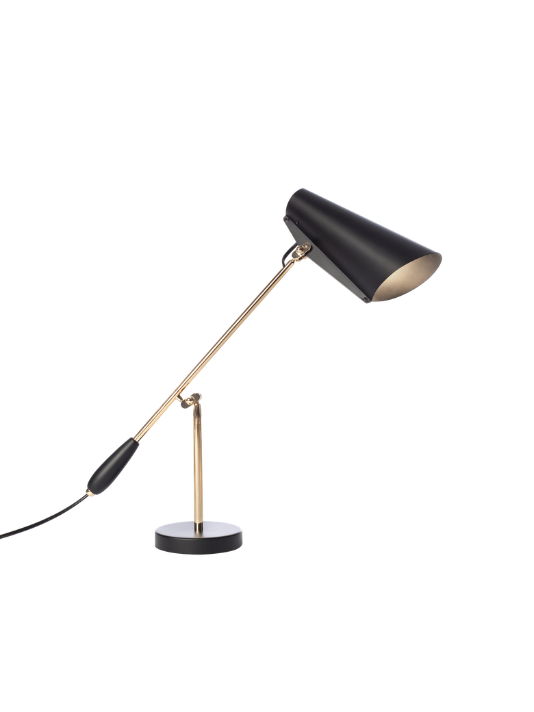 Birdy table black brass