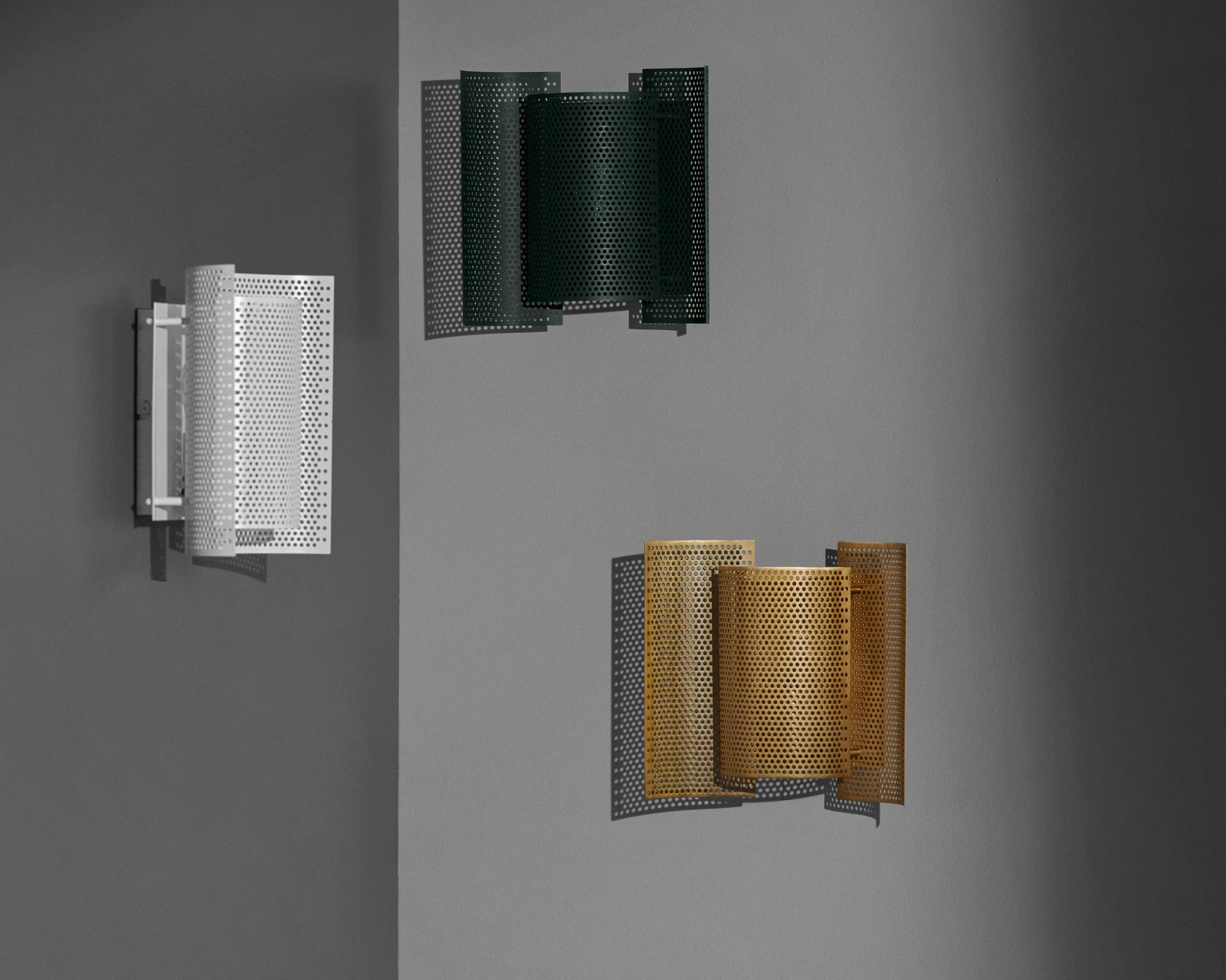 Butterfly perforated wall lamp