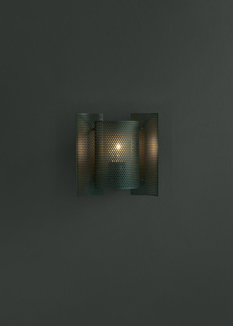 Butterfly perforated wall lamp