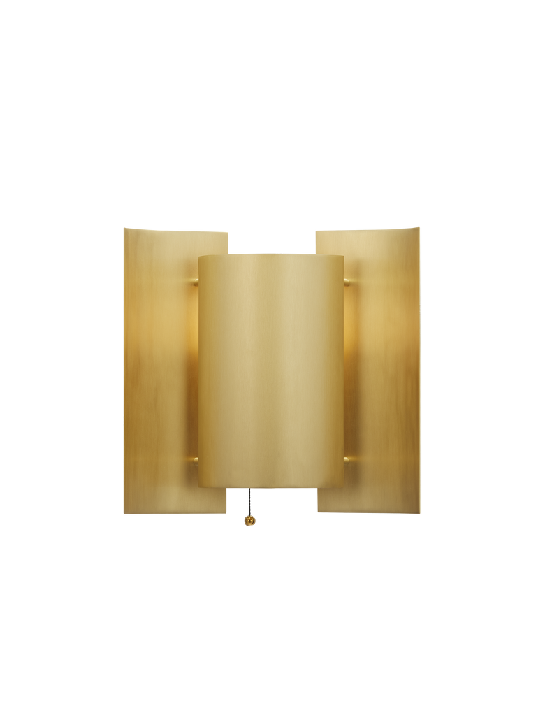 Butterfly wall brass