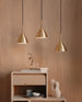 Dokka pendant lamp brass group Ph Einar Aslaksen
