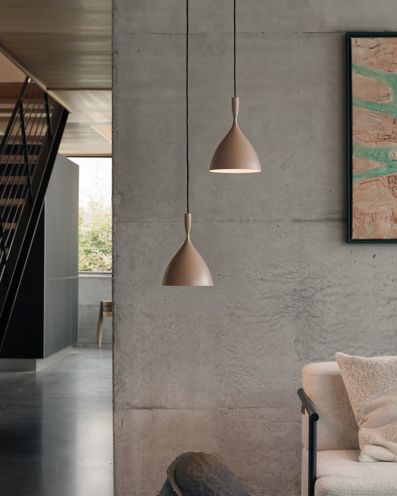 Dokka pendant lamps warm beige Close Ph Einar Aslaksen