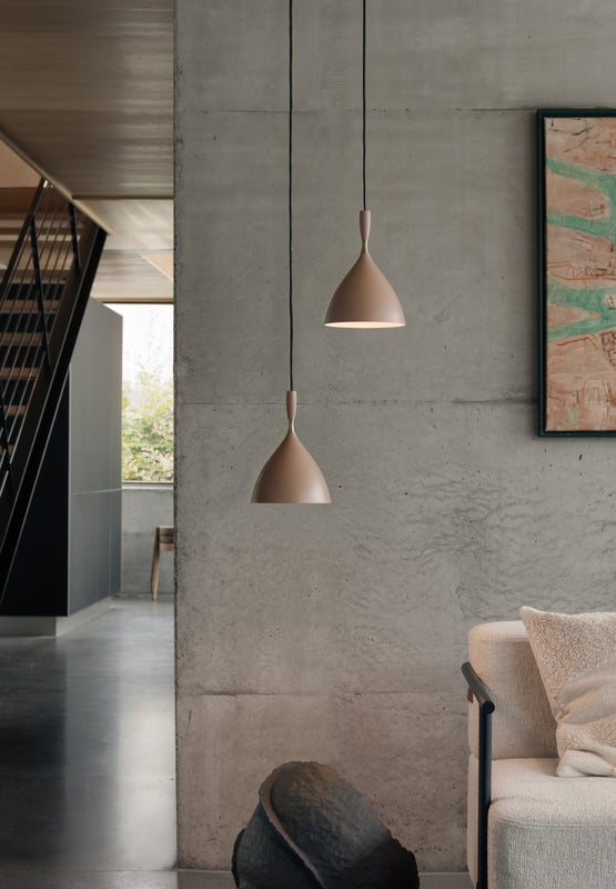 Dokka pendant lamps warm beige Close Ph Einar Aslaksen