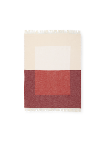 Echo throw blanket red flat1