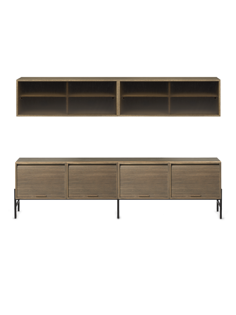 Hifive tambour and glass cabinet set 200