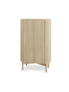 Loud tall cabinet light oak