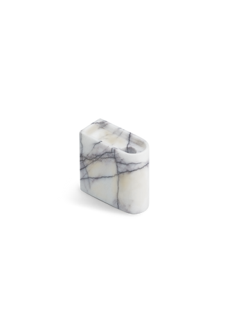 Monolith candle holder low white mix