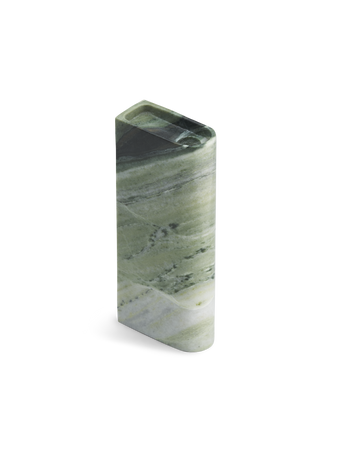 Monolith candle holder tall green