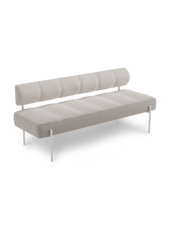 Daybe dining sofa Brusvik02 white legs