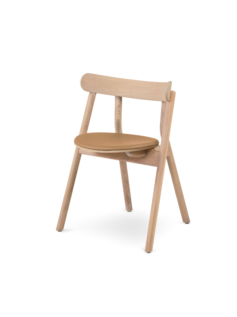 Oaki dining chair Light oak leather seat a5744185 6058 4271 a02e 390cd7230af3