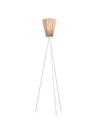 Northern Oslo Wood floor lamp white beige