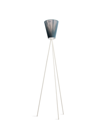 Northern Oslo Wood floor lamp white green