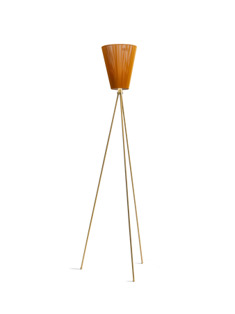 Northern Oslo wood lamp gold caramel