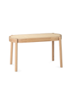 Pal bench light oiled oak mesh seat
