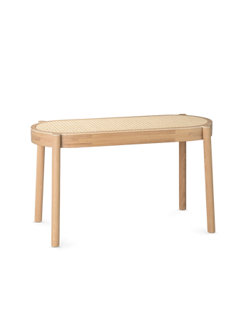 Pal bench light oiled oak mesh seat