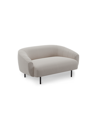 Plis 2seater sofa Brusvik02 black legs