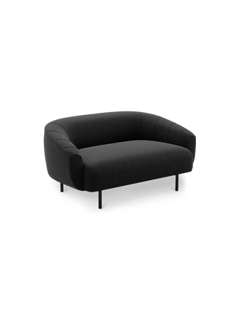 Plis 2seater sofa Brusvik08 black legs