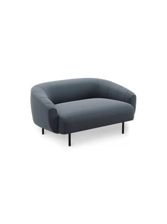 Plis 2seater sofa Brusvik94 black legs