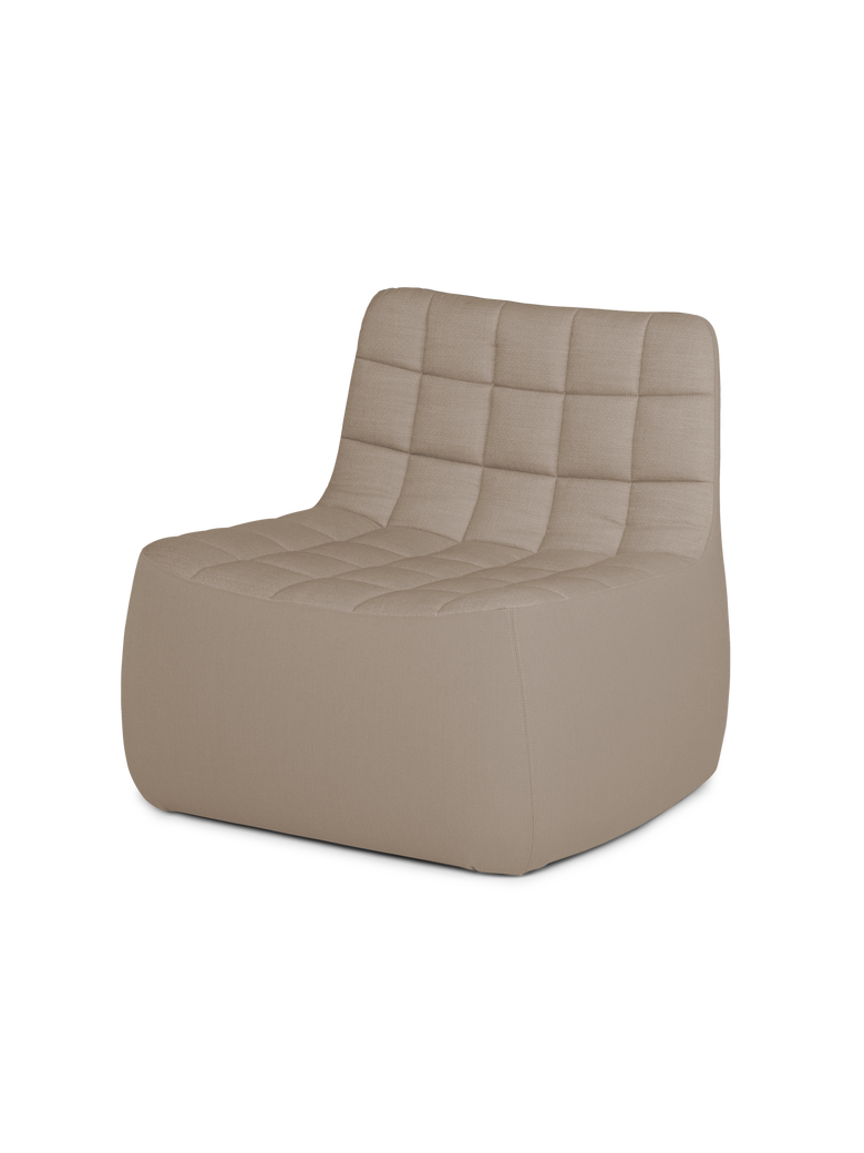 Yam lounge chair Brusvik65 Light brown