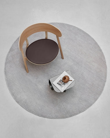 Row rug circular
