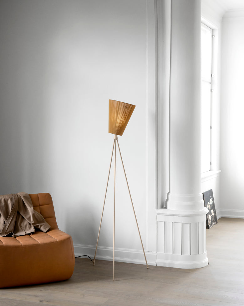 Oslo Wood lamp beige caramel Yam Northern Photo P O Solvberg