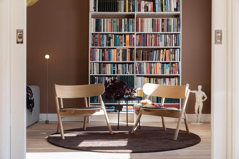 Row rug circular