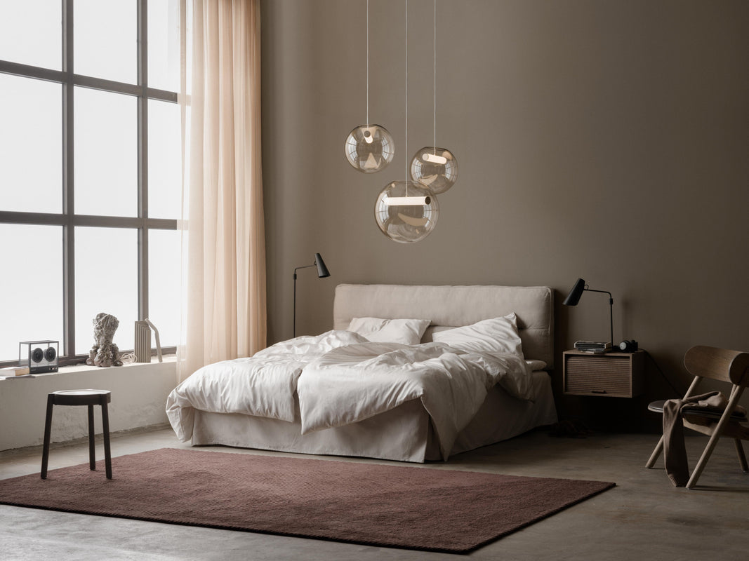 Reveal pendant group Birdy Row bedroom Photo Einar Aslaksen